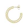 Roped Hoop Earrings in 14k Yellow Gold