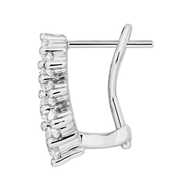 Staggered Diamond Stud Earrings in 14k White Gold (2 1/6 ct. tw.)