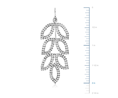 Side view of earring