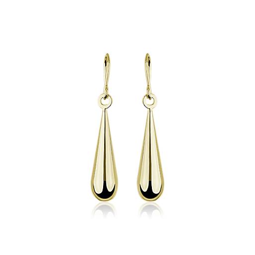 Teardrop Dangle Earrings in 14k Yellow Gold | Blue Nile