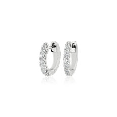Tessere Diamond Hoop Earrings in 14k White Gold (0.47 ct. tw.)