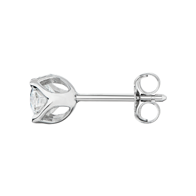 Tulip Stud Earrings in 18K White Gold (1 ct. tw.)