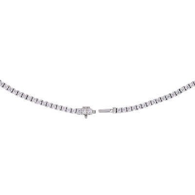 Closeup view of the bracelet clasp