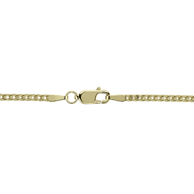 Closeup view of the bracelet clasp