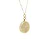 Monica Rich Kosann Engraved Locket with Diamond Accent in 18k Yellow Gold