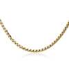 Semi-Solid Men's Round Box Chain in 14k Yellow Gold (3.6 mm)