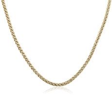NEW Wheat Chain Necklace in 14k Yellow Gold (4.3 mm)