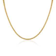NEW Yellow Sapphire Eternity Necklace in 14k Yellow Gold