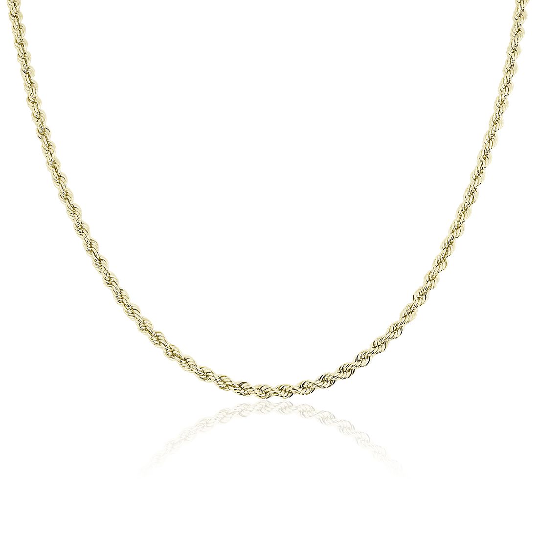 18" Rope Chain in 14k Yellow Gold (3 mm)