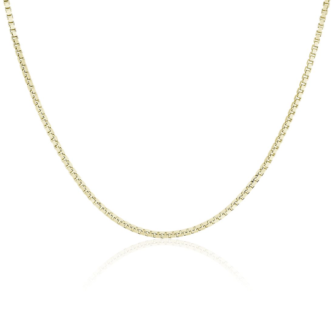 Box Chain in 14k Yellow Gold (1.9 mm)