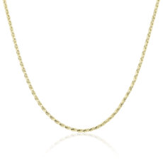 22&quot; Parisian Wheat Chain in 14k Yellow Gold (2.25 mm)