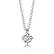 Astor Diamond Solitaire Pendant in Platinum (3/4 ct. tw.) - F / VS2