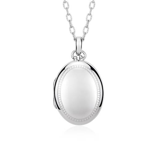 Details about   Sterling Silver Plain Oval Locket 