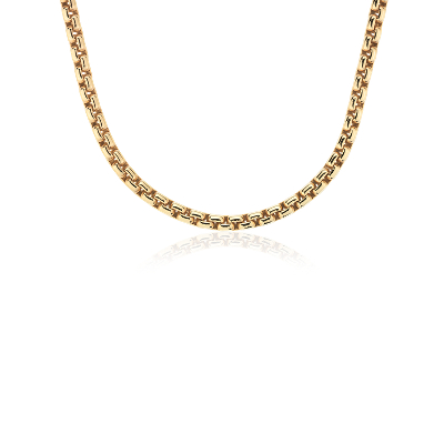 18k gold box chain