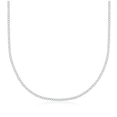 Cable Chain in 18k White Gold