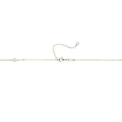 Closeup view of the bracelet clasp