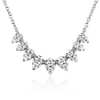 Diamond Pear Shape Smile Necklace in 14k White Gold (1 ct. tw.)