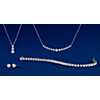 second alternate view of Diamond Curved Bar Necklace in 18k White Gold (2 ct. tw.)