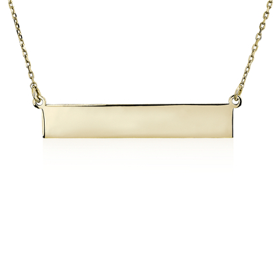 Blue nile gold bar necklace