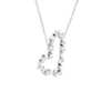 Fancy Shape Diamond Heart Necklace in 14k White Gold (1.58 ct. tw.)