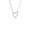 Floating Diamond Heart Necklace in 14k White Gold (0.23 ct. tw.)