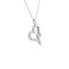 Floating Double Heart Pendant in 14k White Gold (0.57 ct. tw.)
