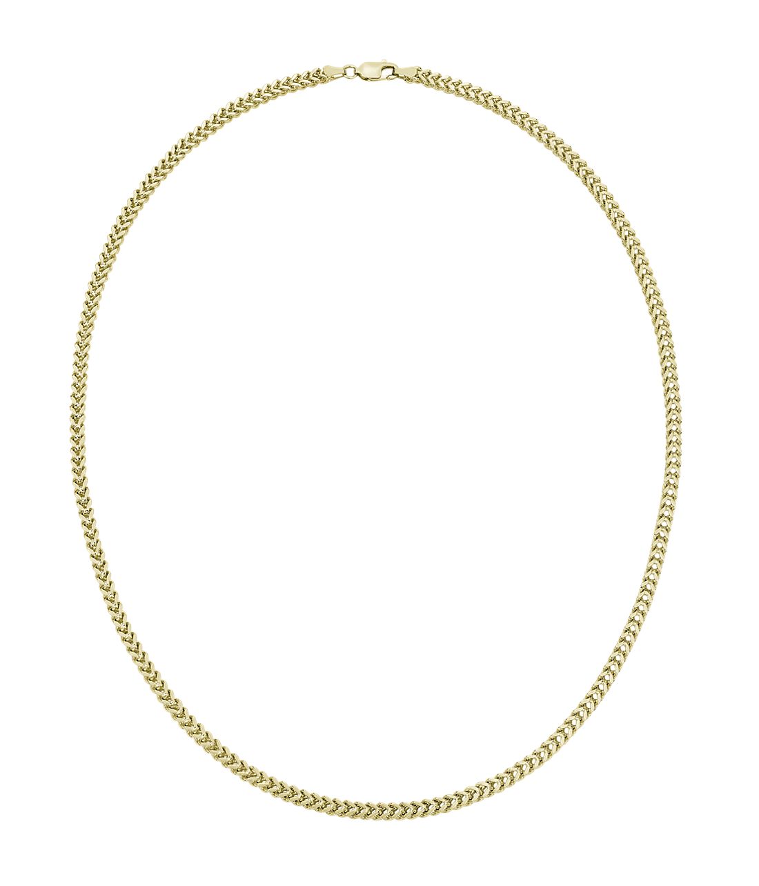 18" Franco Chain in 14k Yellow Gold (2.5 mm)
