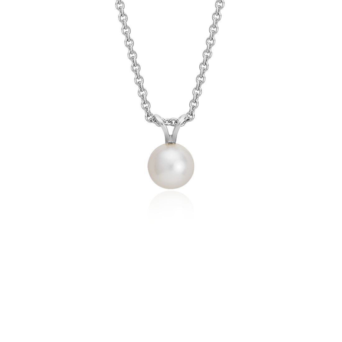 Freshwater Cultured Pearl Pendant with Sterling Silver (7.0-7.5mm)