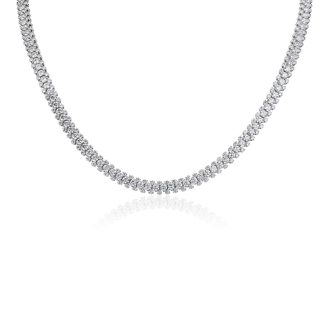 Garland Diamond Eternity Necklace in 14k White Gold (17 3/4 ct. tw.)