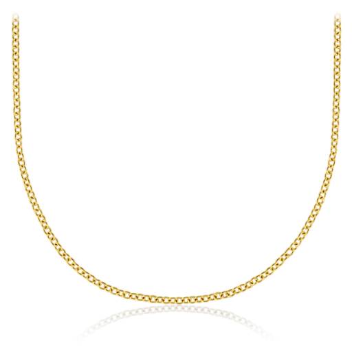 Cable Chain in 18k Yellow Gold (1.15 mm) | Blue Nile