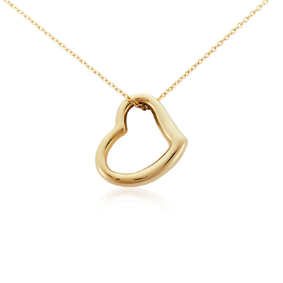 Open Heart Pendant In 18k Gold Blue Nile Mt