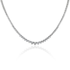 NEW Graduated Diamond Eternity Necklace in 18k White Gold (4.96 ct. tw.)
