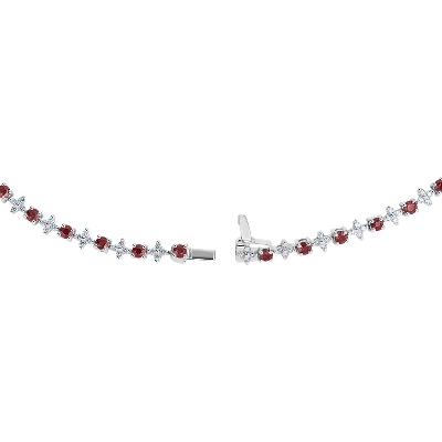 Closeup view of the bracelet clasp