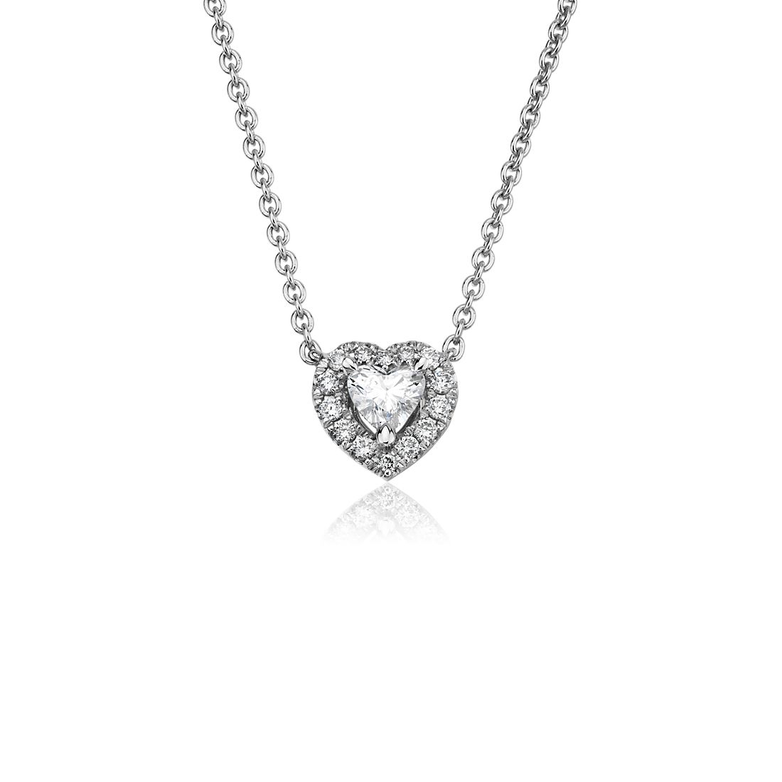 Diamond Triple Heart Necklace 1/4 Ct Tw Round-cut Sterling Silver 18 ...