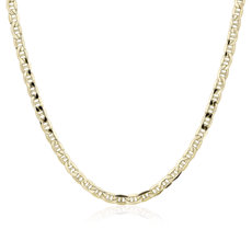 24&quot; High Polish Anchor Chain in 14k Yellow Gold (4.8 mm)