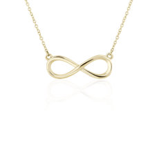 18&quot; Infinity Necklace in 14k Yellow Gold (1 mm)