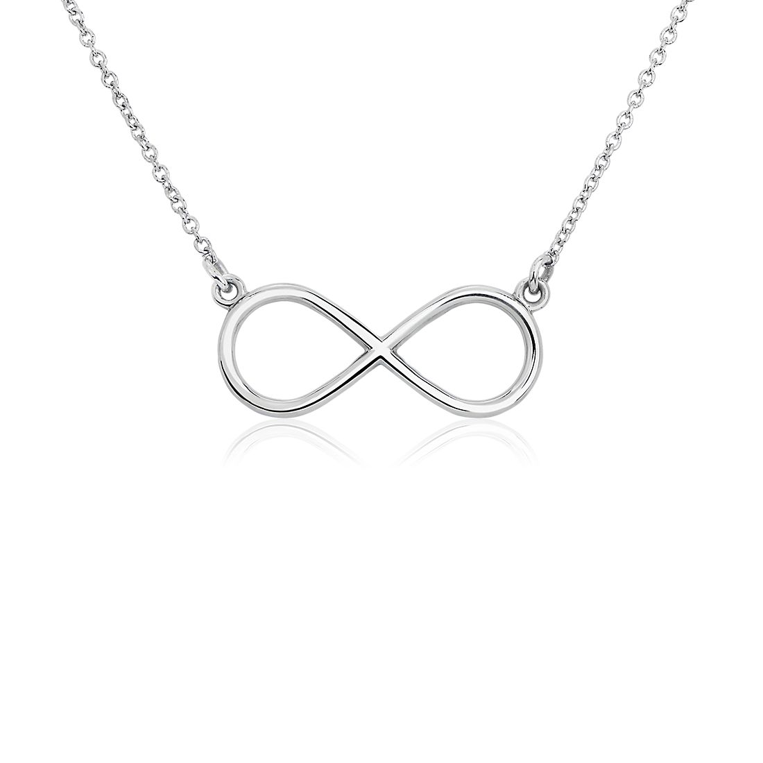 Infinity Necklace in Platinum