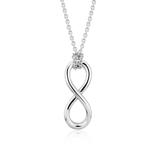 18" MSRP $76 Details about   Sterling Silver Polished CZ Infinity Symbol Necklace 