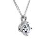 LIGHTBOX Lab-Grown Diamond Round Solitaire Pendant Necklace in 14k White Gold (1 ct. tw.)