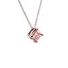 LIGHTBOX Lab-Grown Pink Diamond Princess Solitaire Pendant Necklace in 14k Rose Gold (1 ct. tw.)