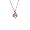 LIGHTBOX Lab-Grown Pink Diamond Round Solitaire Pendant Necklace in 14k Rose Gold (1 ct. tw.)