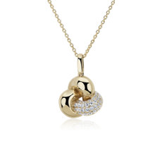 Love Knot Pendant in 14k Yellow Gold (0.32 ct. tw.)
