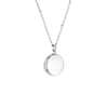 Monica Rich Kosann Engravable Locket in Sterling Silver with Sapphire Accent