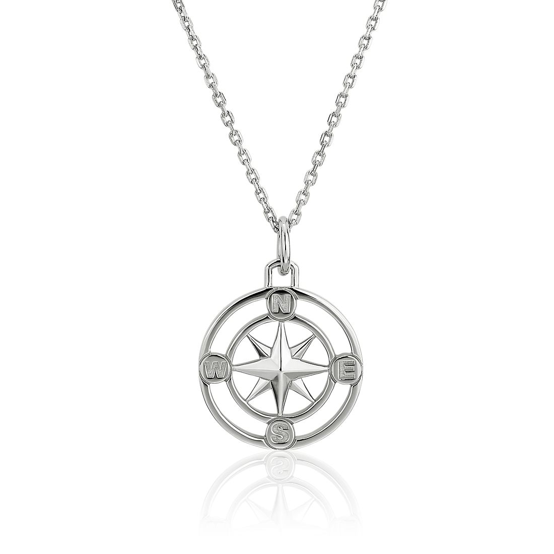 Monica Rich Kosann Petite Compass Pendant in Sterling Silver