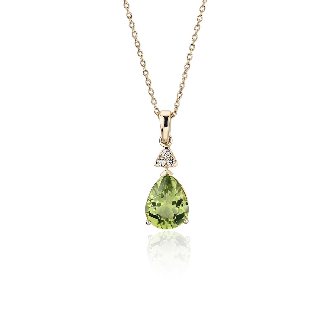 Oval Shape 18k Rose Gold Jewelry Details about   Lovely Green Peridot Gemstone Pendant 1.24 Ct