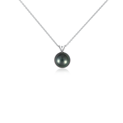 Tahitian Cultured Pearl Pendant in 18k White Gold (10.0-10.5mm) | Blue Nile