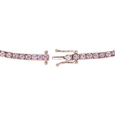 Closeup view of the bracelet clasp