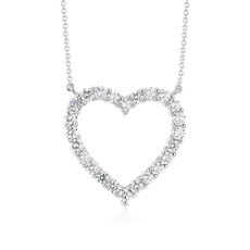 Diamond Heart Pendant in Platinum (2 ct. tw.)