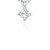 Platinum Four-Claw Princess Diamond Pendant (0.75 ct. tw.)