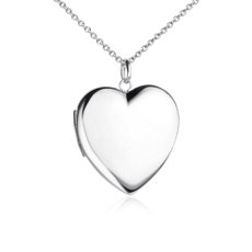 18&quot; Engravable Sweetheart Locket in Sterling Silver